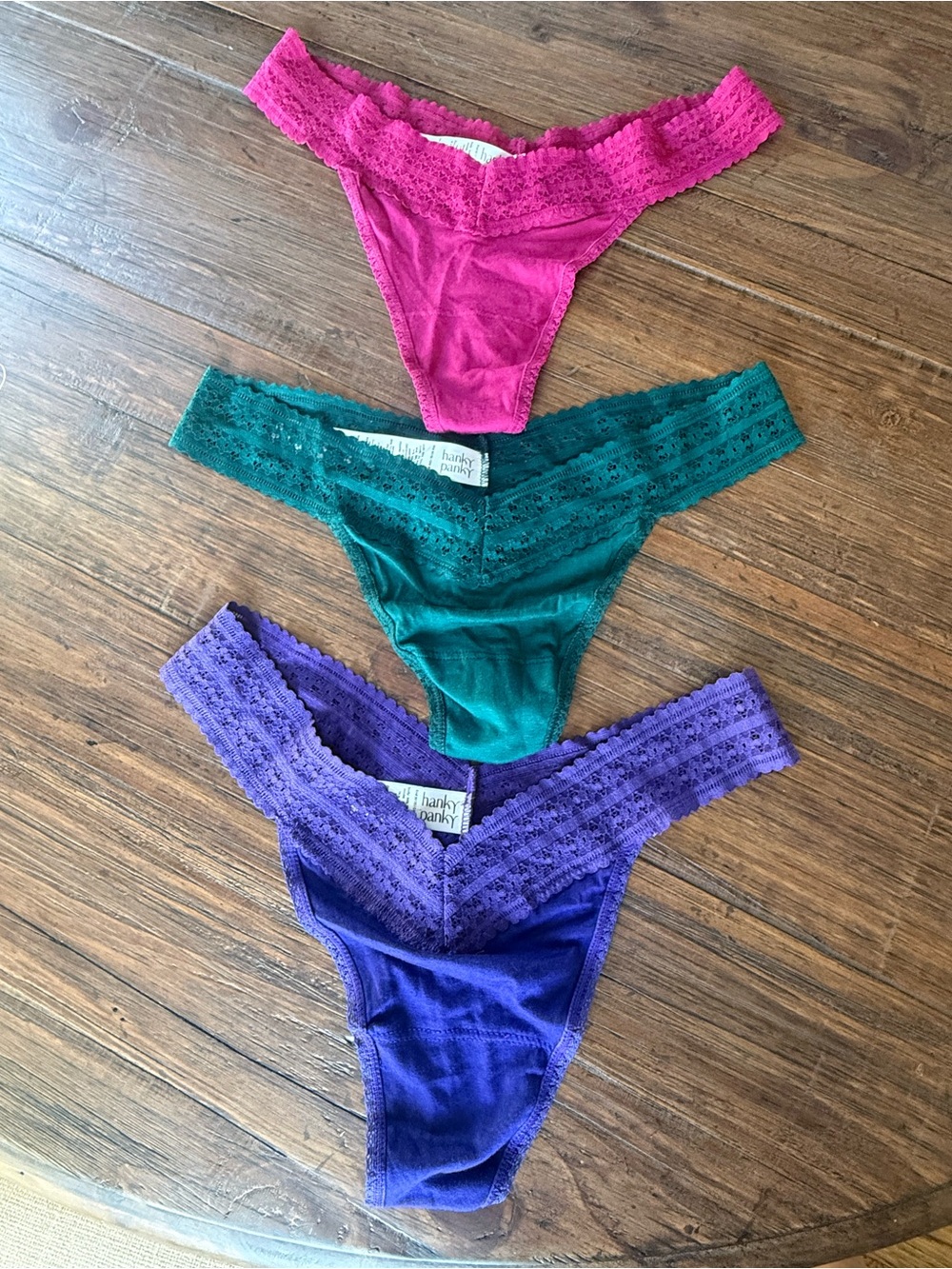NWOT Hanky Panky DreamEase Thong 3 Pack